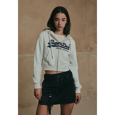 SUPERDRY W 벨티드 아웃포켓 미니스커트(SDFSIDO01BLK)