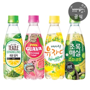[웅진직영][추가적립] 스파클링(초록매실 외 3종) 350ml x 10개 (선택옵션)
