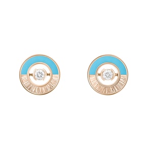 포제션 바이브런트 팰리스 이어링 로즈 골드 - 터콰이즈