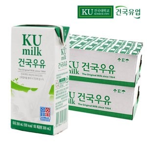 건국우유 건국멸균우유 200ml  48팩