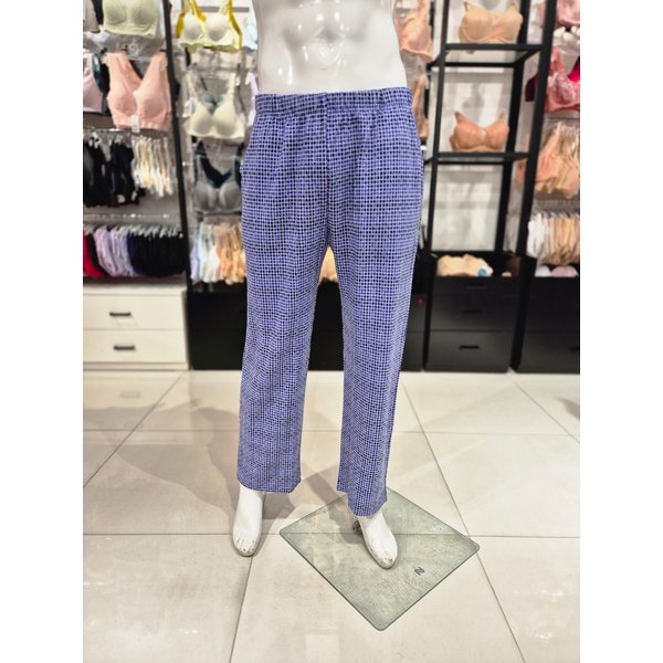 [시흥점] S 와코루) 폴리 기모 체크 나염 남성 홈웨어 바지 단품 WPA547MP-BU