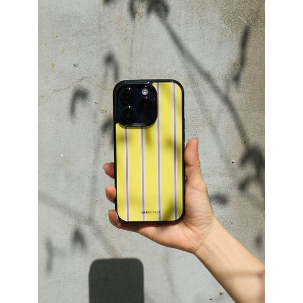 [Magsafe]Glossy Black Bumper Case _line lemon