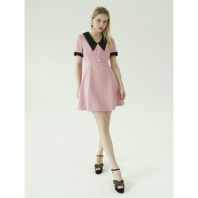 Present collar dress (Pink)