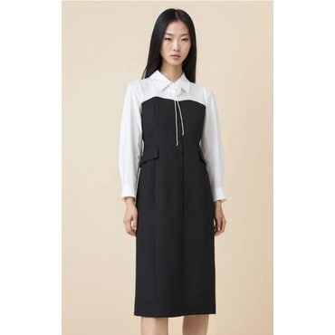 케네스레이디 E565 맨디크 코사지 원피스 EWOPOD0100