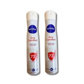 데오드란트 스프레이 드라이 콤포트 200ml 2개