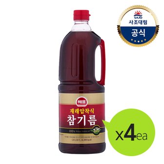 대림선 [사조대림] 해표 재래압착식참기름1.8L x4개