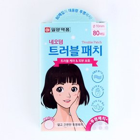 네오덤 트러블 패치 투명 80매 7262 점밴드 스팟 트러블 케어 상처 피부 보호 밴드