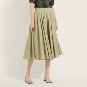 [여주점] 뒤허리밴딩 주름스커트 B5B4S215