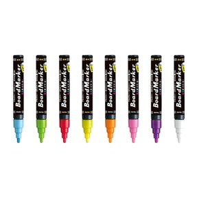 (레이메이) 형광 보드마카 M (2mm) (5개) (8칼라)