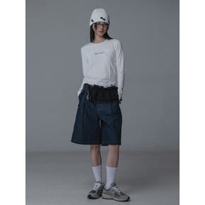 BERMUDA TUCK WIDE PANTS_NAVY