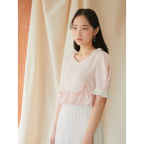 Puff Sleeve Blouse BABY PINK