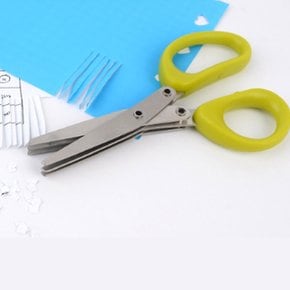 손쉬운 파쇄가위 종이커터기 3중 파채가위 가정용 다용도 채칼가위