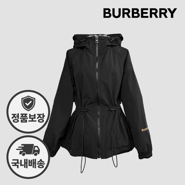 버버리 후드 자켓 81136541 뉴 벌리 BIRLEY 숏 바람막이 블랙