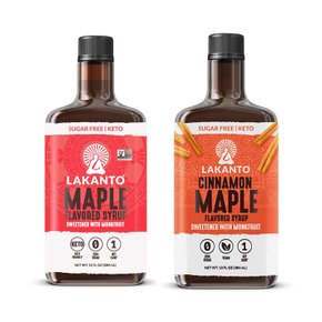 Lakanto라칸토  몽크  프루츠  메이플  시나몬  메이플  시럽  304ml  2종