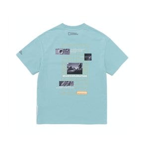 내셔널지오그래픽 KIDS K222UTS300  키즈단독 화성 그래픽 반팔티셔츠-3 SKY BLUE
