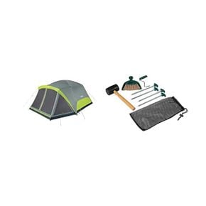 미국 콜맨 텐트 Coleman Camping Tent Skydome Tent with Screen Room Tent Kit 1350487