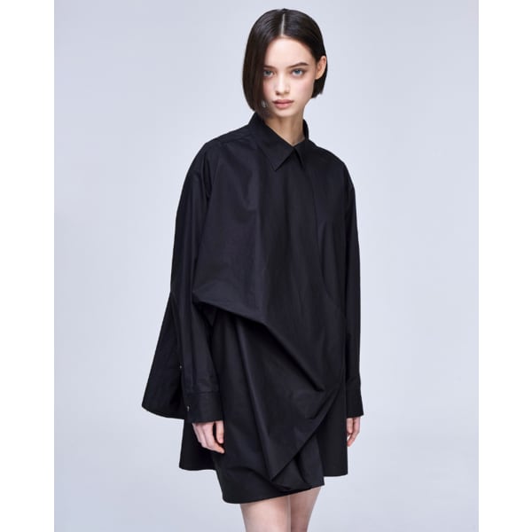 [파주점] [송지오우먼]송지오 컬렉션 바이어스 드레이프 원피스 블랙 WH2OP702BK