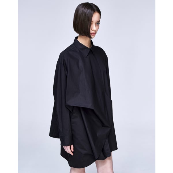 [파주점] [송지오우먼]송지오 컬렉션 바이어스 드레이프 원피스 블랙 WH2OP702BK