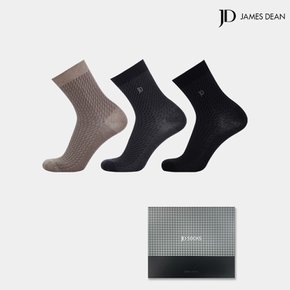 고급 30수 코마사 면사 남성 신사 중목 양말 선물포장 3매입 956
