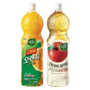 웅진 고칼슘오렌지 1.5L x 3개 + 자연은사과 1.5L x 3개 (총6개)