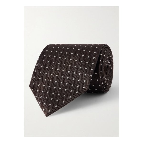 8cm 폴카 도트 실크 넥타이 46376663162880992