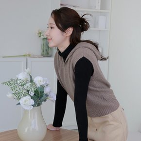 [최초가 99,000원][르포엠]울100 루미안 홀가먼트 후드 베스트