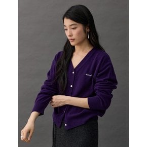 AUNE CASHMERE CARDIGAN - PURPLE