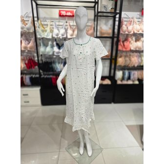 비너스 [시흥점] S 비너스 ) 앵두 나염 면 레이온 여성 홈웨어 원피스 [VGN4530-CR]