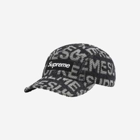 슈프림 테리 스펠아웃 캠프캡 블랙 - 22SS Supreme Terry Spellout Camp Cap Black - 22SS