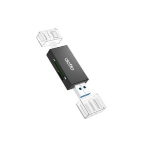 C타입 USB 3.2 TF/SD 메모리 OTG 카드리더기 블랙