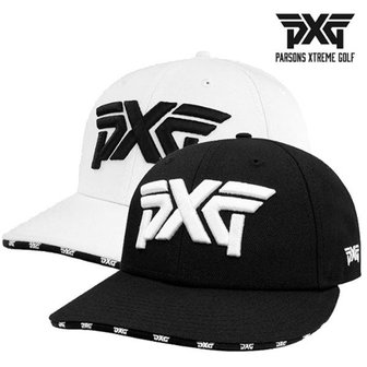 PXG 피엑스지 9FIFTY LP 로고리피트 950LP 스냅백 화이트/블랙 골프모...