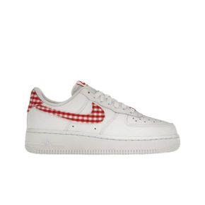 (W) 나이키 에어포스 1 `07 에센셜 화이트 미스틱 레드 (W) Nike Air Force 1 `07 Essential Whi