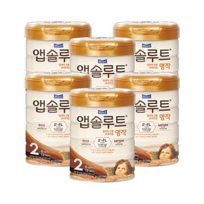 리뉴얼 앱솔루트 명작 2FL 분유 2단계(6~12개월) 800g 6캔[33904829].