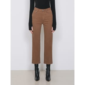 [기모] W94 STRAIGHT COTTON PANTS_BROWN