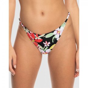 4377271 Roxy Womens Printed Beach Classics Skimpy Bikini Bottoms - ANTHRACITE NEW LIFE