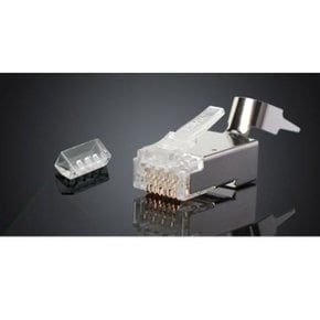 CAT7 CAT6A RJ45 커넥터 STP 랜잭 플러그 8P8C 1개 (WDF3F43)