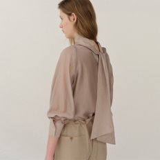 FW24 Elin Scarf Blouse Greige