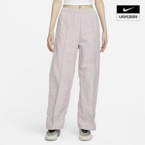 우먼스 나이키 스포츠웨어 에브리씽 우븐 미드라이즈 오픈 헴 팬츠 NIKE FQ3589-019