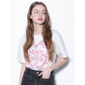 CLOVER TSHIRT_MELANGE PINK