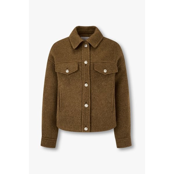 알파카 블렌드 숏 셔츠 자켓 7126110502160