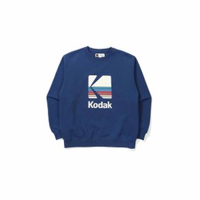 [공식](정상가 : 79,000원) 레인보우 빅로고 맨투맨 키즈 BLUE