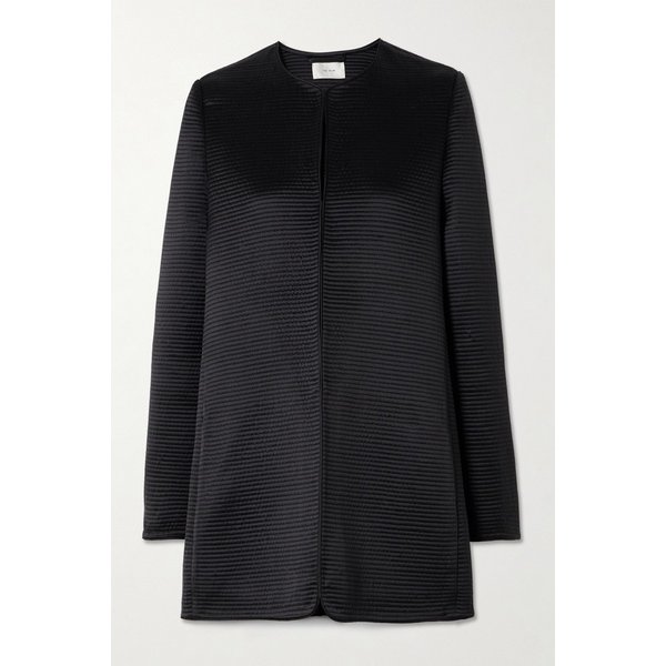 이벤 탑스티치 실크 새틴 재킷 46376663162956003