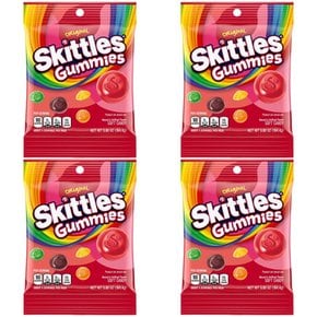 스키틀즈 구미스 오리지널 소프트 캔디 Skittles Original soft candy 164.4g 4개