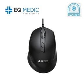 EQ medic SANITIZE M3 블랙 항균유선 마우스_N1593450