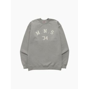 UNISEX MNS34 APPLIQUE SWEATSHIRT_GRAY