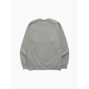 UNISEX MNS34 APPLIQUE SWEATSHIRT_GRAY