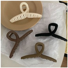 13cm 빅사이즈 헤어 집게핀 무광 반머리 숱많은머리