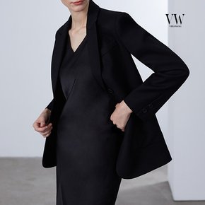 VW베라왕 23FW 투버튼 피크드카라 울자켓