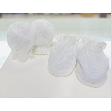 압소바 [압소바 25년 뱀띠임신출산선물] 톨톨 오가닉 손발싸개 (A2B11206) IVORY (25년 여름신상)
