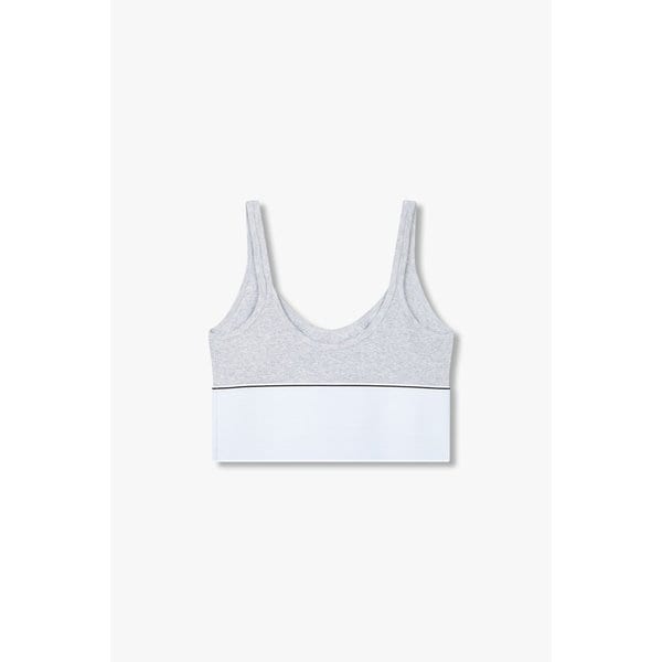 리브드 로고 밴딩 브라 탑 (GREY) 3613120002000